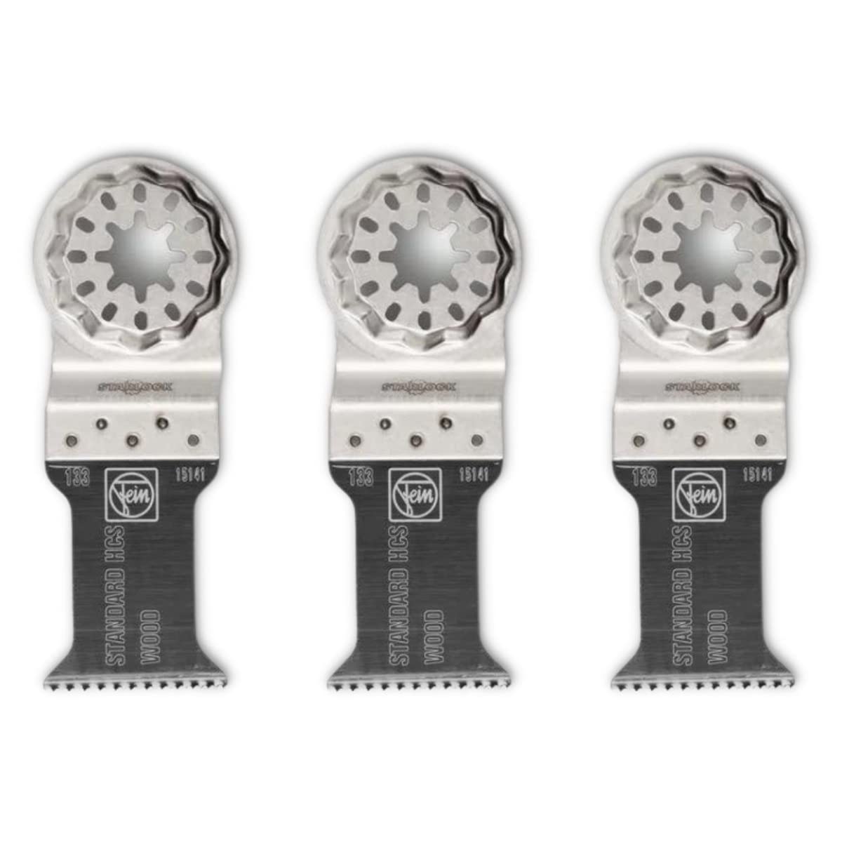 Fein Blade Parent (Standard HCS, 3-Pack, 1-3/8" x 2", Starlock, Wood)